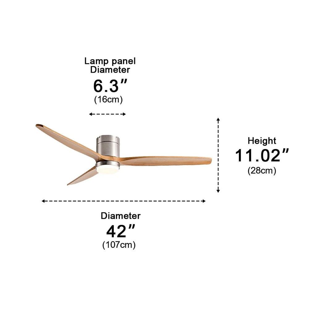 Ceiling Fan With Light | Wood-Inspired & Integrated LED