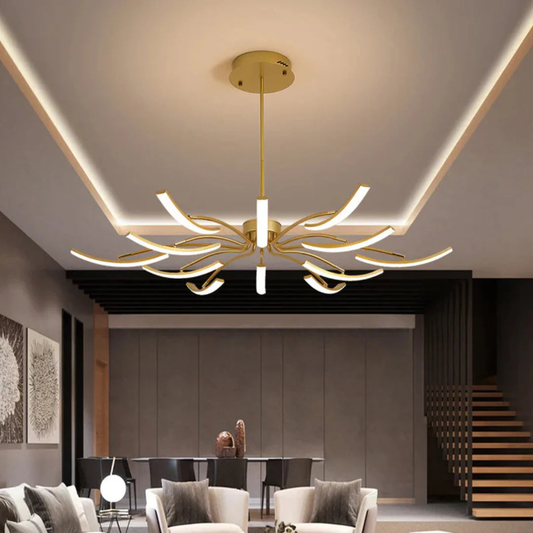 Ceiling Lamp | Branched Modern Design & Integrated LED | 8 Or 12 Arms