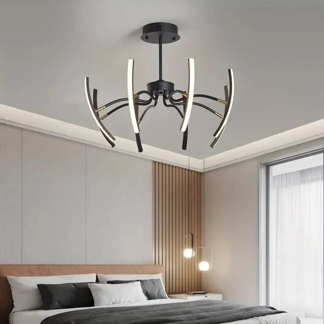 Ceiling Lamp | Branched Modern Design & Integrated LED | 8 Or 12 Arms