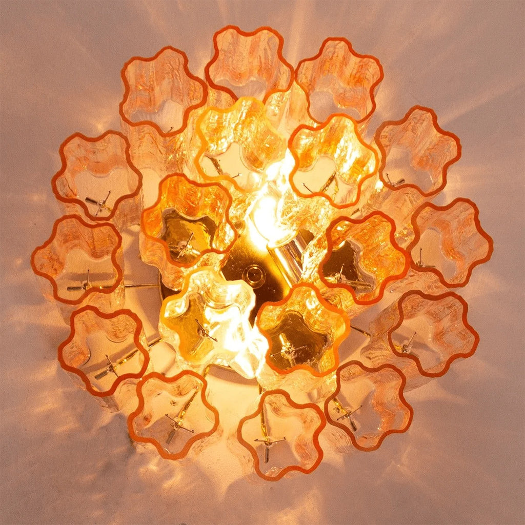 Ceiling Lamp | Handblown Murano Glass Starburst | 40 cm Diameter
