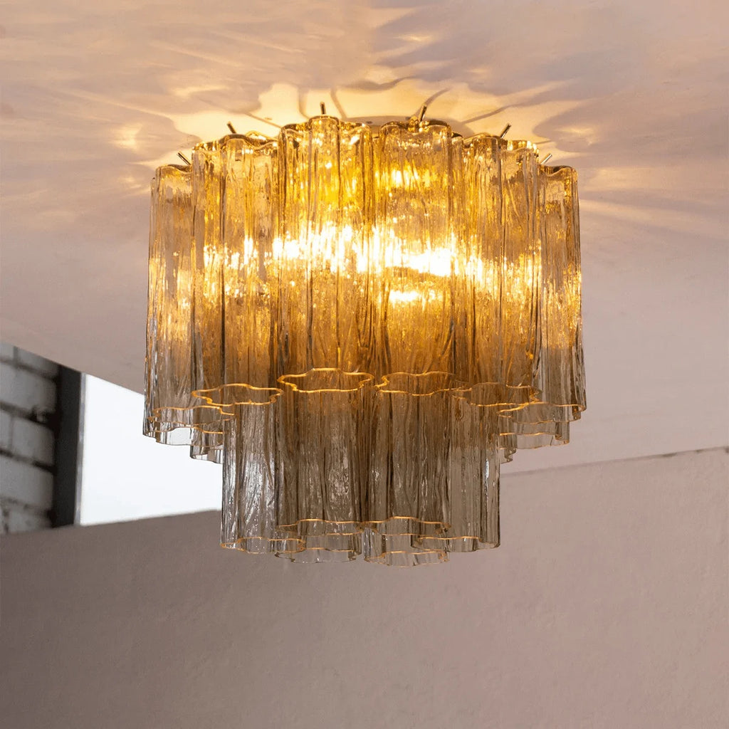 Ceiling Lamp | Handblown Murano Glass Starburst | 40 cm Diameter
