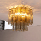 Ceiling Lamp | Handblown Murano Glass Starburst | 40 cm Diameter