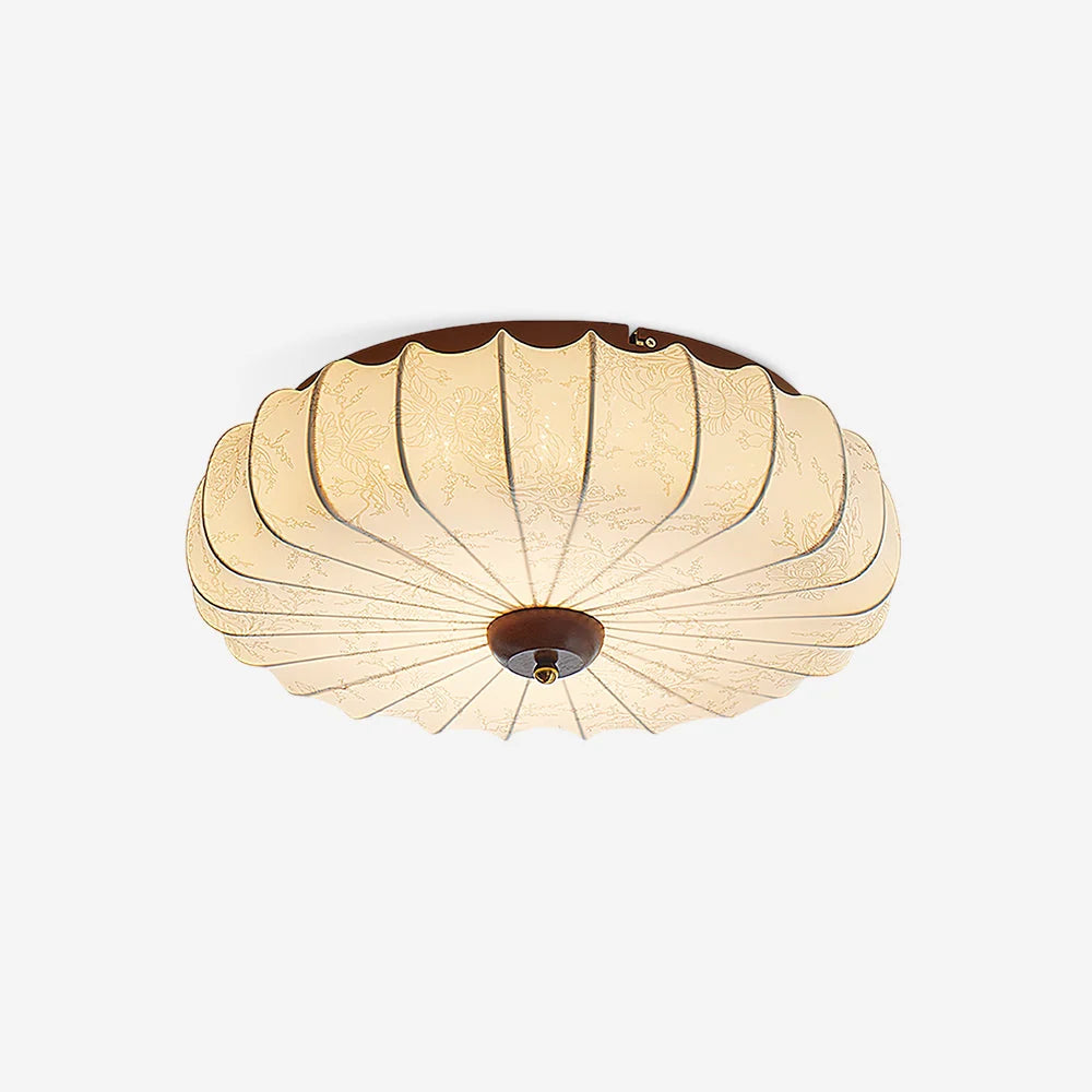 Ceiling Lamp | Integrated LED & Wood Canopy | Dia 40/50/60 cm