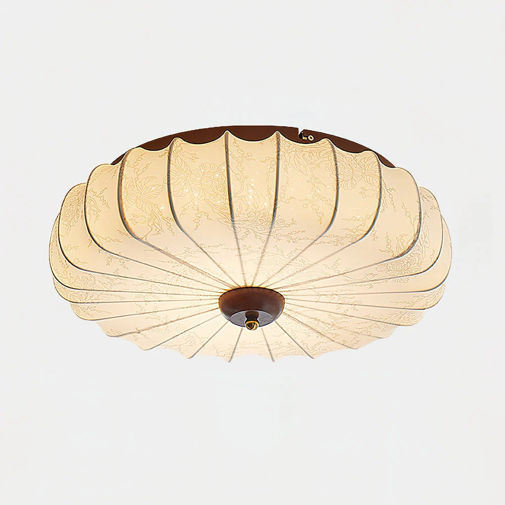 Ceiling Lamp | Integrated LED & Wood Canopy | Dia 40/50/60 cm