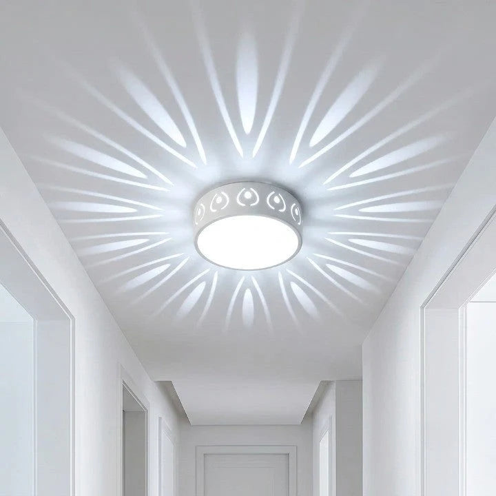 Ceiling Lamp | LED Crystal-Acrylic Diffuser & Dual-Color