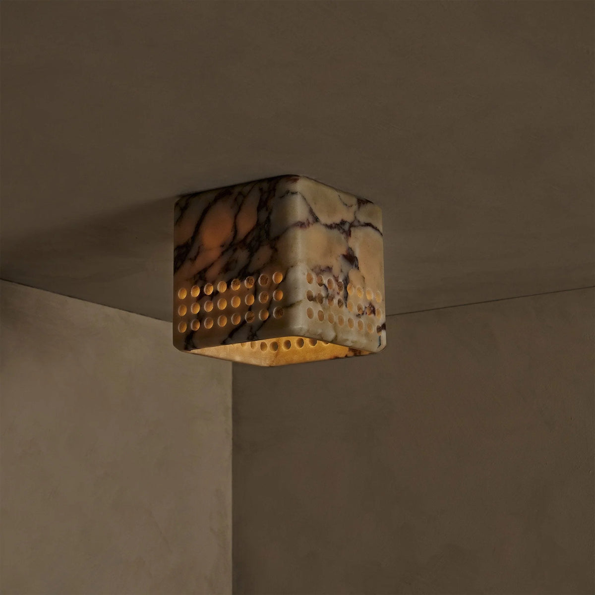 Ceiling Lamp | Marble Body & E27/E26 Socket | Ø 15 x H 15 cm
