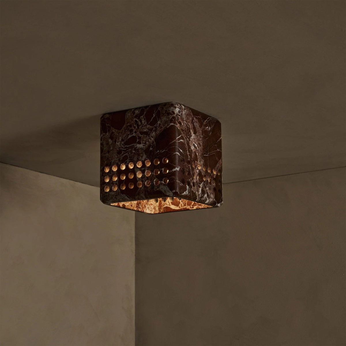 Ceiling Lamp | Marble Body & E27/E26 Socket | Ø 15 x H 15 cm