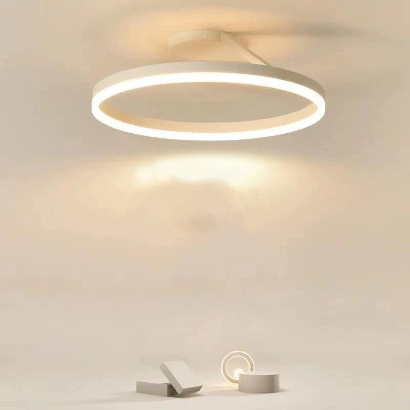 Ceiling Lamp | Modern Ring Dimmable Metal & Acrylic