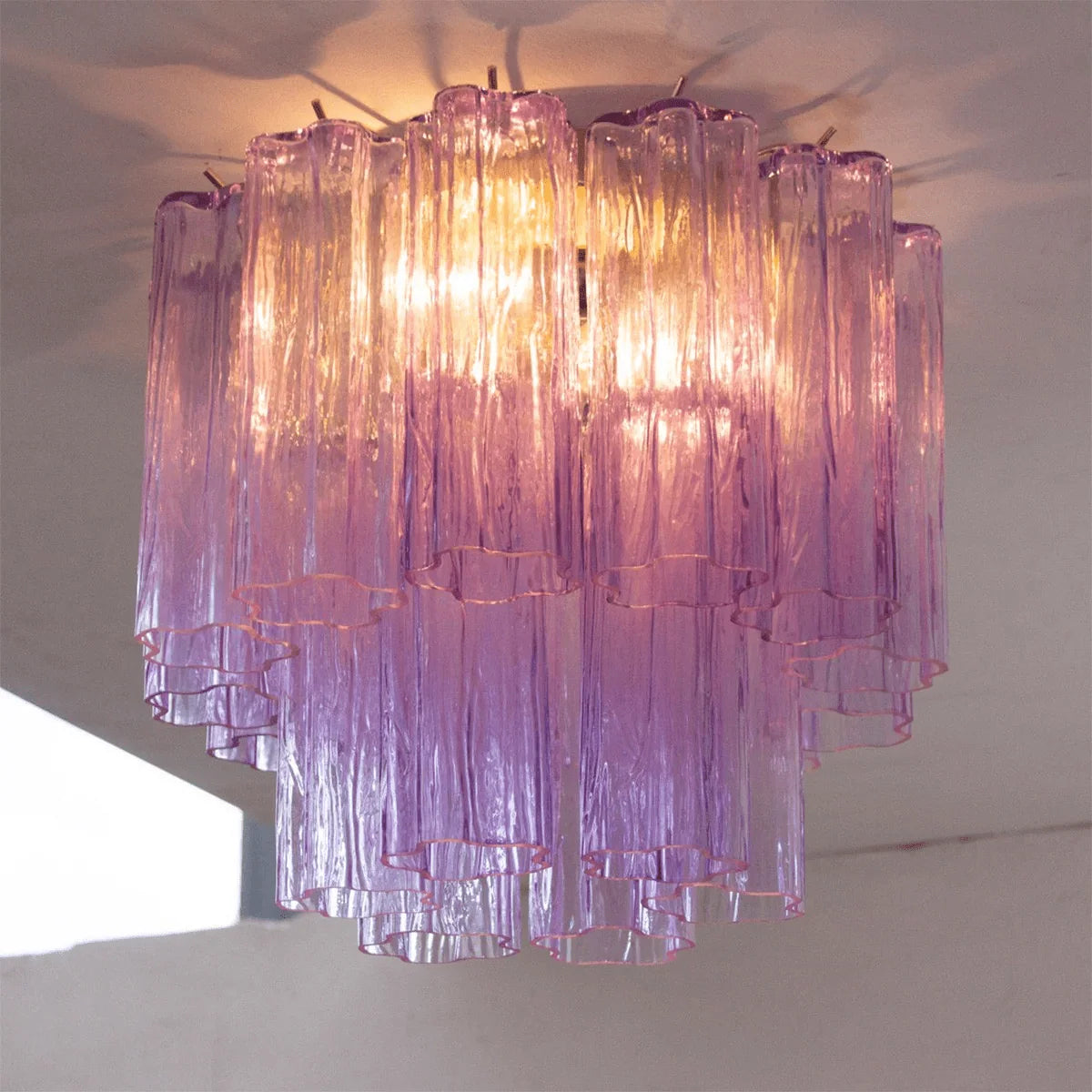 Ceiling Lamp | Murano Glass Star Design & LED Compatible | 40 cm Diameter