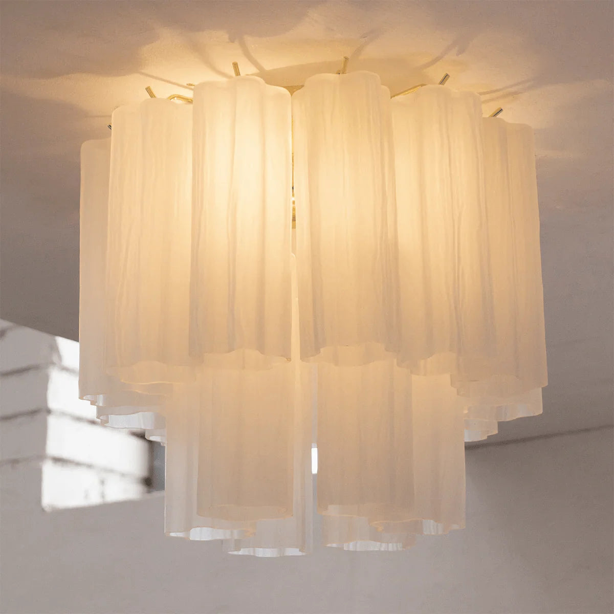 Ceiling Lamp | Murano Glass Star Design & LED Compatible | 40 cm Diameter