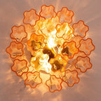 Ceiling Lamp | Murano Glass Star Design & LED Compatible | 40 cm Diameter