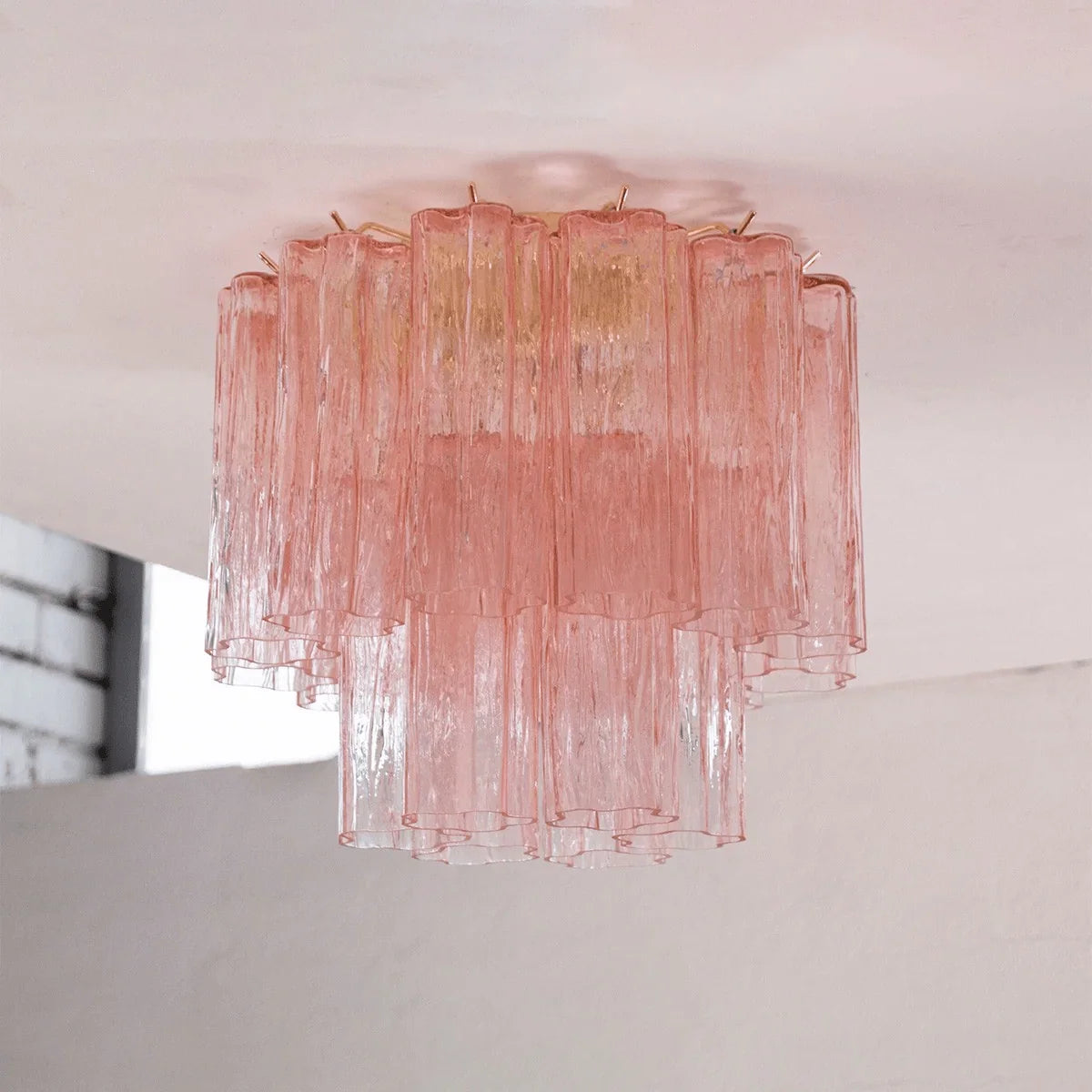 Ceiling Lamp | Murano Glass Star Design & LED Compatible | 40 cm Diameter
