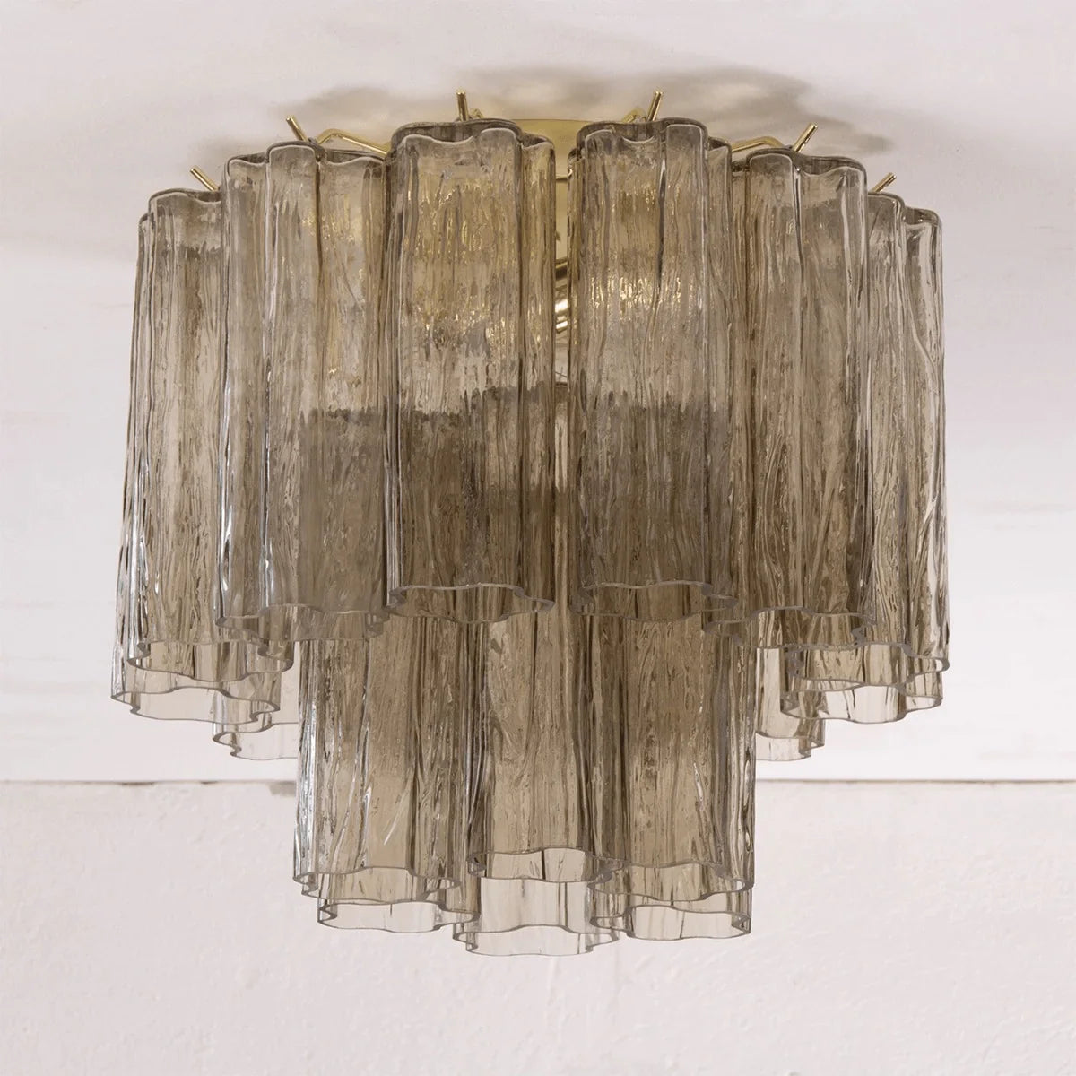 Ceiling Lamp | Murano Glass Star Design & LED Compatible | 40 cm Diameter