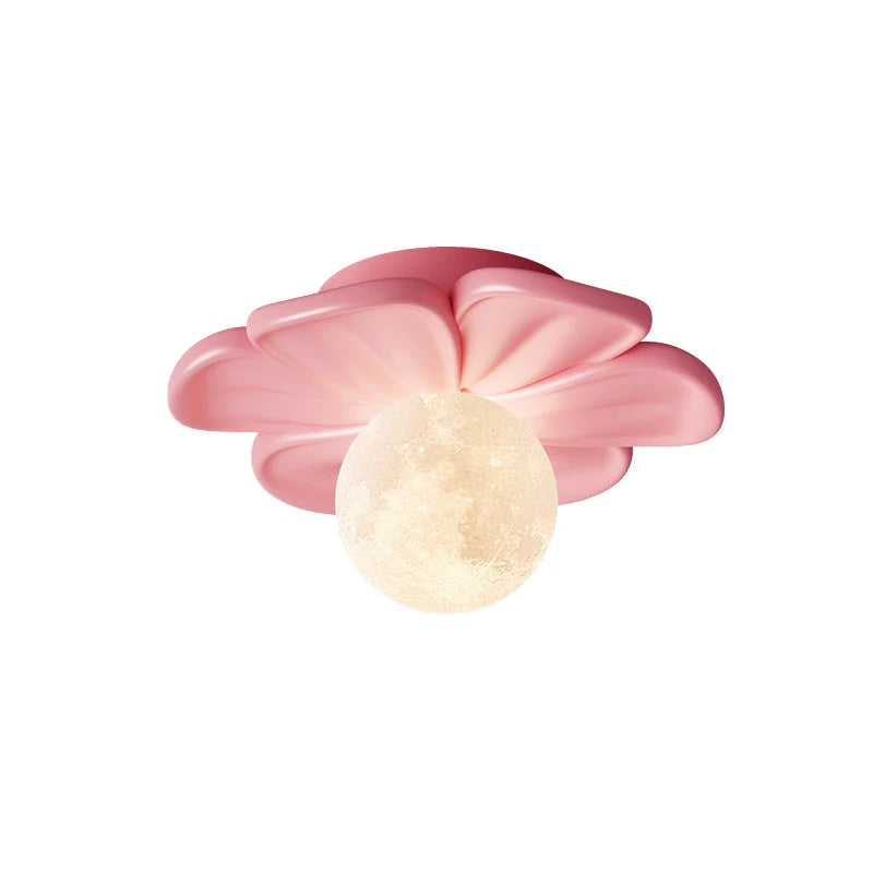 Ceiling Lamp | Resin Bloom Design & Integrated LED | 20 cm Diameter