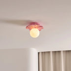 Ceiling Lamp | Resin Bloom Design & Integrated LED | 20 cm Diameter