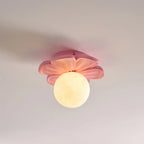 Ceiling Lamp | Resin Bloom Design & Integrated LED | 20 cm Diameter