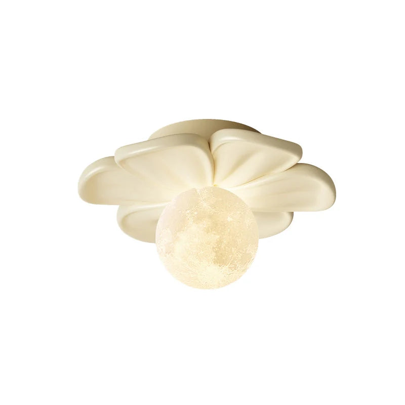 Ceiling Lamp | Resin Bloom Design & Integrated LED | 20 cm Diameter