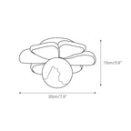 Ceiling Lamp | Resin Bloom Design & Integrated LED | 20 cm Diameter