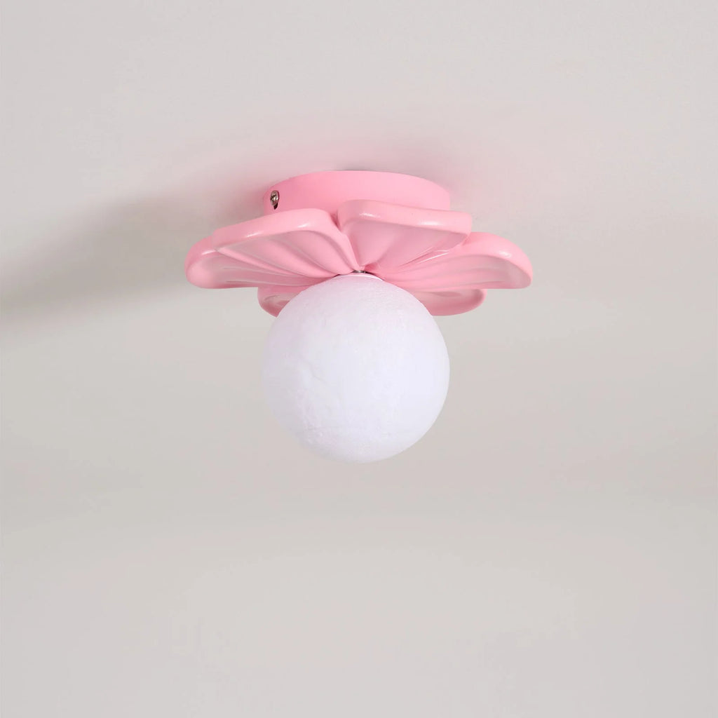 Ceiling Lamp | Resin Bloom Design & Integrated LED | 20 cm Diameter