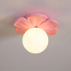 Ceiling Lamp | Resin Bloom Design & Integrated LED | 20 cm Diameter