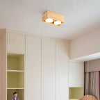 Ceiling Lamp | Rubberwood & Acrylic Integrated LED | 3 Size Options