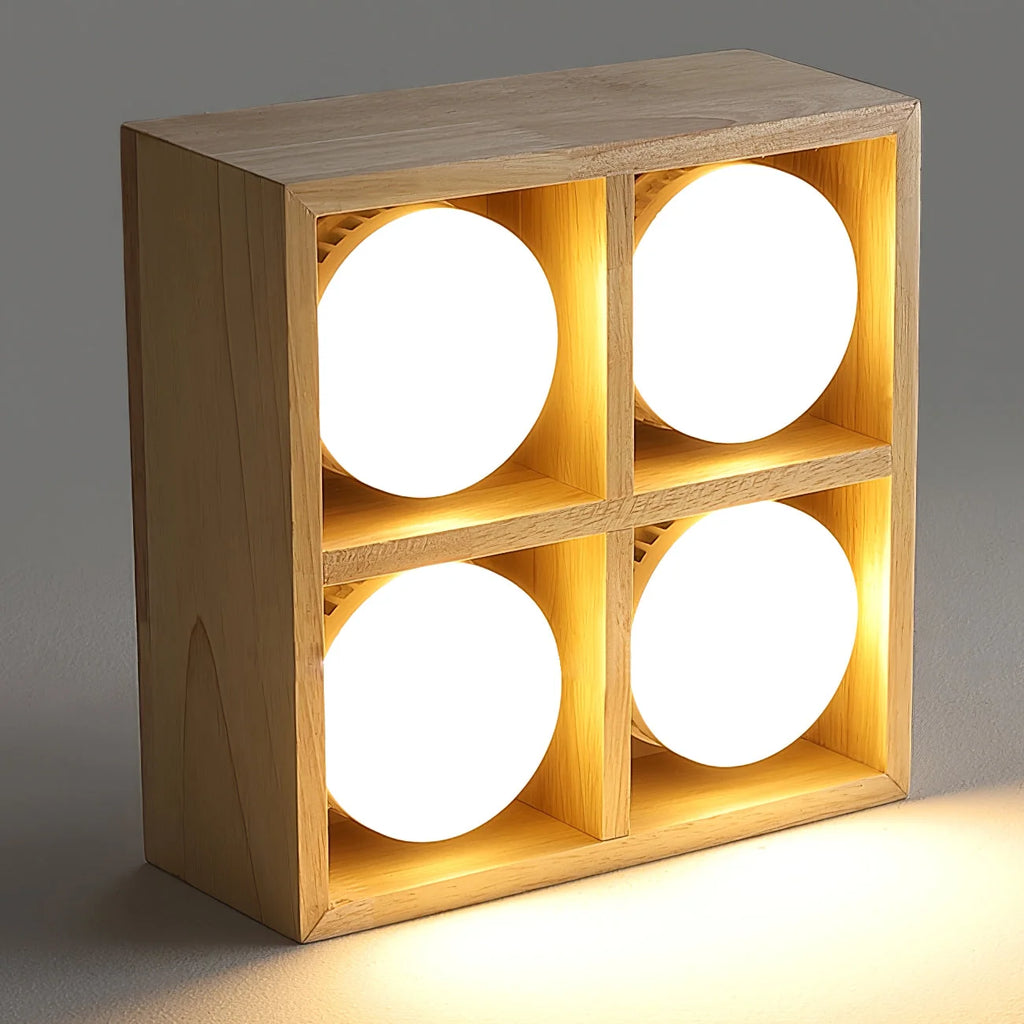 Ceiling Lamp | Rubberwood & Acrylic Integrated LED | 3 Size Options