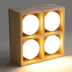 Ceiling Lamp | Rubberwood & Acrylic Integrated LED | 3 Size Options
