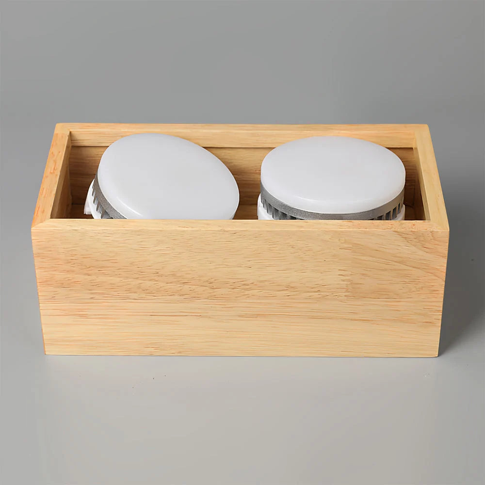 Ceiling Lamp | Rubberwood & Acrylic Integrated LED | 3 Size Options