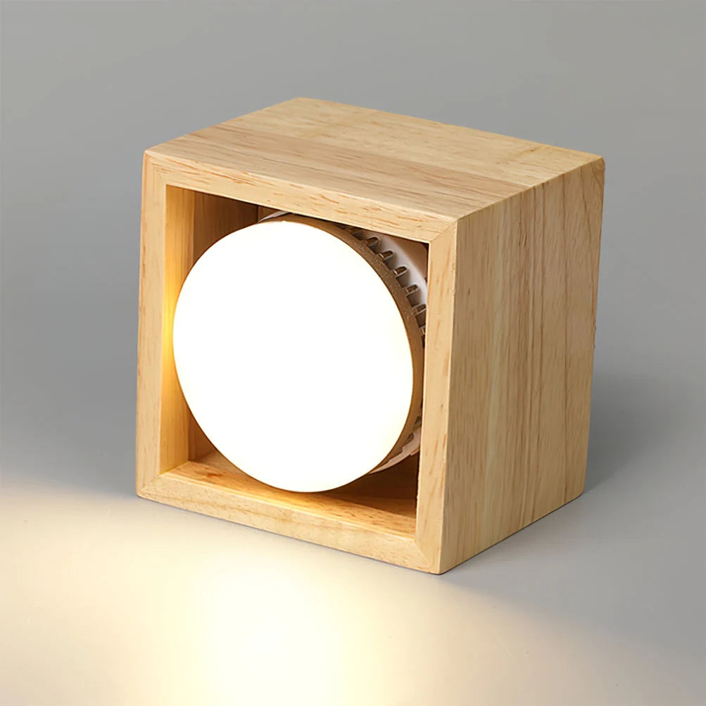 Ceiling Lamp | Rubberwood & Acrylic Integrated LED | 3 Size Options