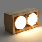 Ceiling Lamp | Rubberwood & Acrylic Integrated LED | 3 Size Options