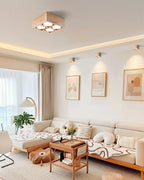 Ceiling Lamp | Rubberwood & Acrylic Integrated LED | 3 Size Options