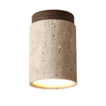 Ceiling Lamp | Wabi-Sabi Travertine & LED | Surface-Mounted