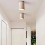 Ceiling Lamp | Wabi-Sabi Travertine & LED | Surface-Mounted