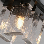 Ceiling Light | Brass Frame & Textured Opal Glass | Ø 20 cm