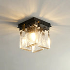 Ceiling Light | Brass Frame & Textured Opal Glass | Ø 20 cm