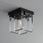 Ceiling Light | Brass Frame & Textured Opal Glass | Ø 20 cm