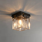 Ceiling Light | Brass Frame & Textured Opal Glass | Ø 20 cm