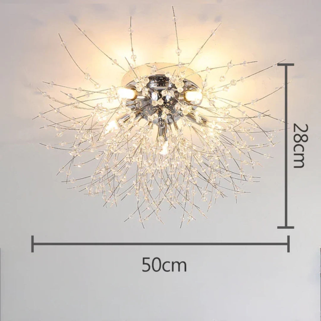 Ceiling Light | Crystal Design & Soft LED Light | Energy-Efficient