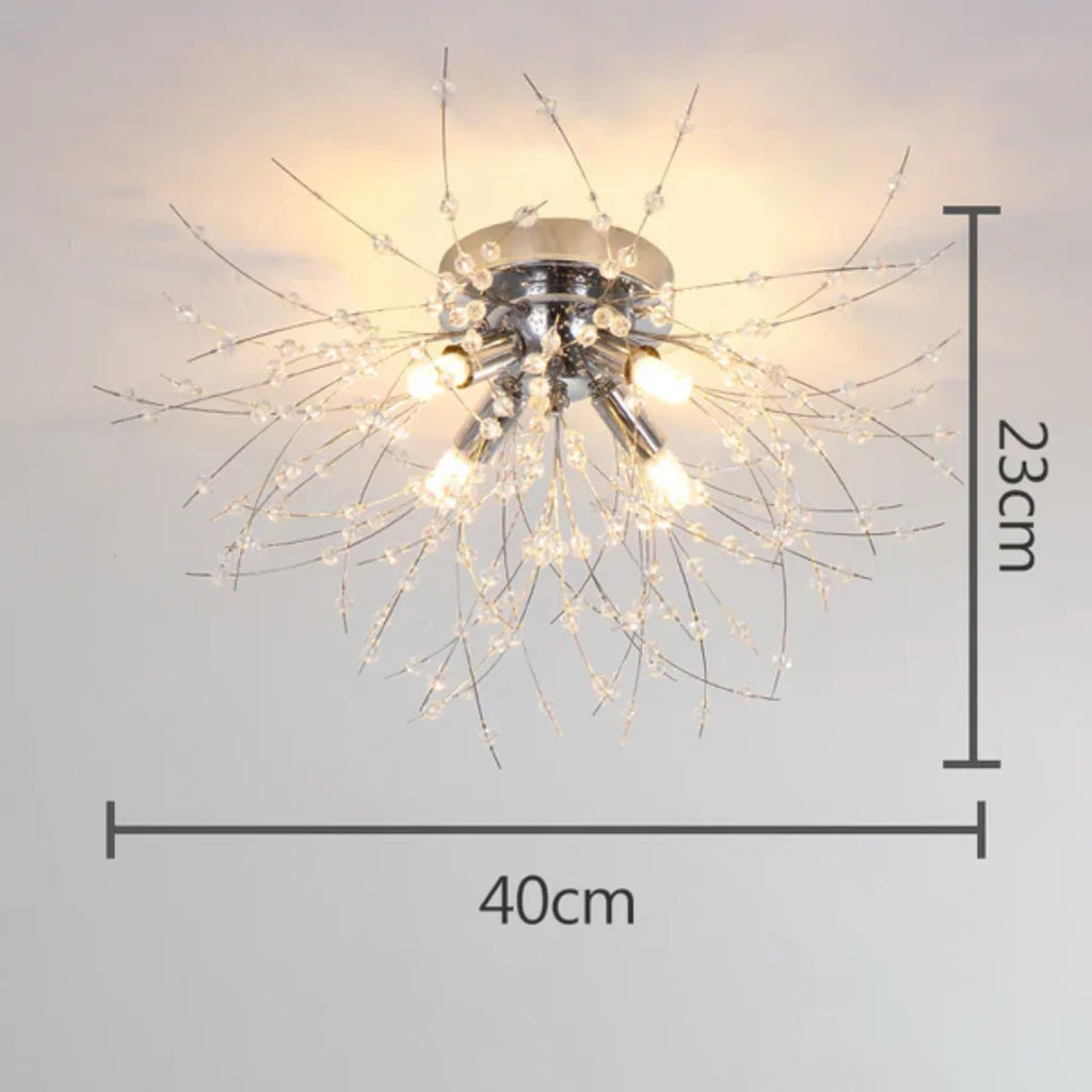 Ceiling Light | Crystal Design & Soft LED Light | Energy-Efficient