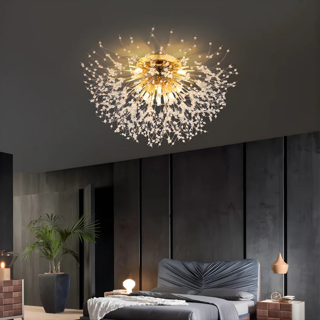 Ceiling Light | Crystal Design & Soft LED Light | Energy-Efficient