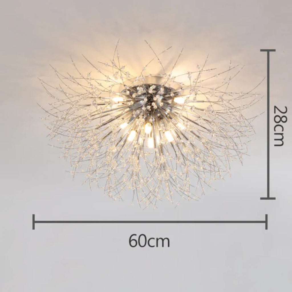 Ceiling Light | Crystal Design & Soft LED Light | Energy-Efficient