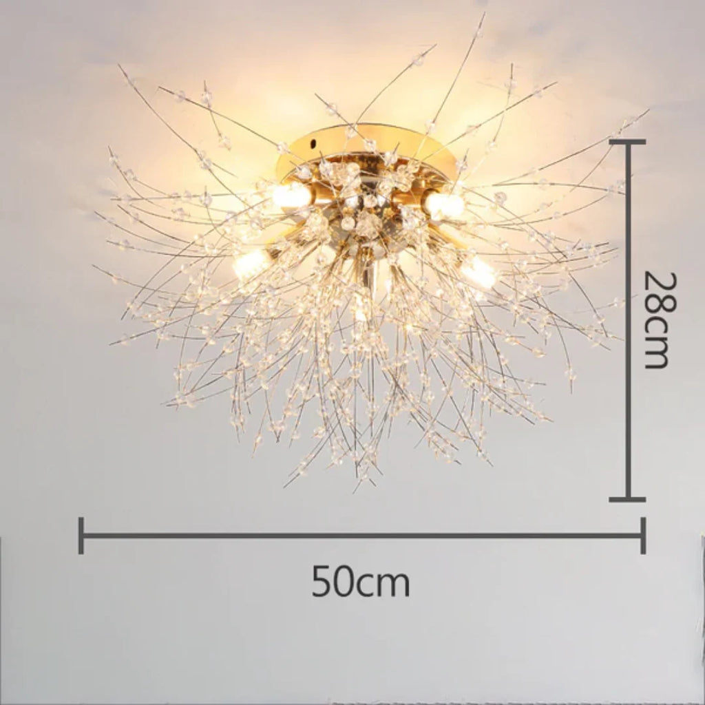 Ceiling Light | Crystal Design & Soft LED Light | Energy-Efficient