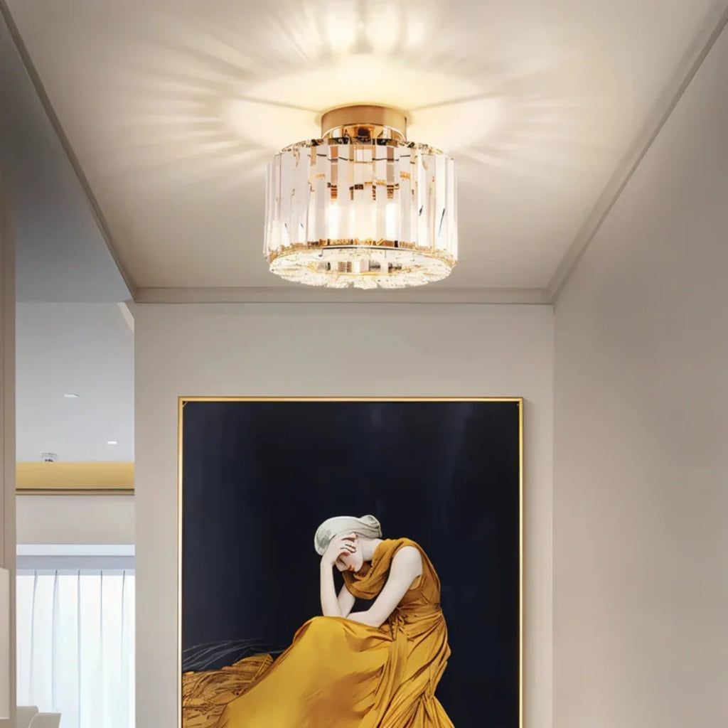 Ceiling Light | Crystal Flush Mount Design | LED
