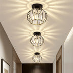 Ceiling Light | Crystal & Metal Frame | E27 Bulb Base
