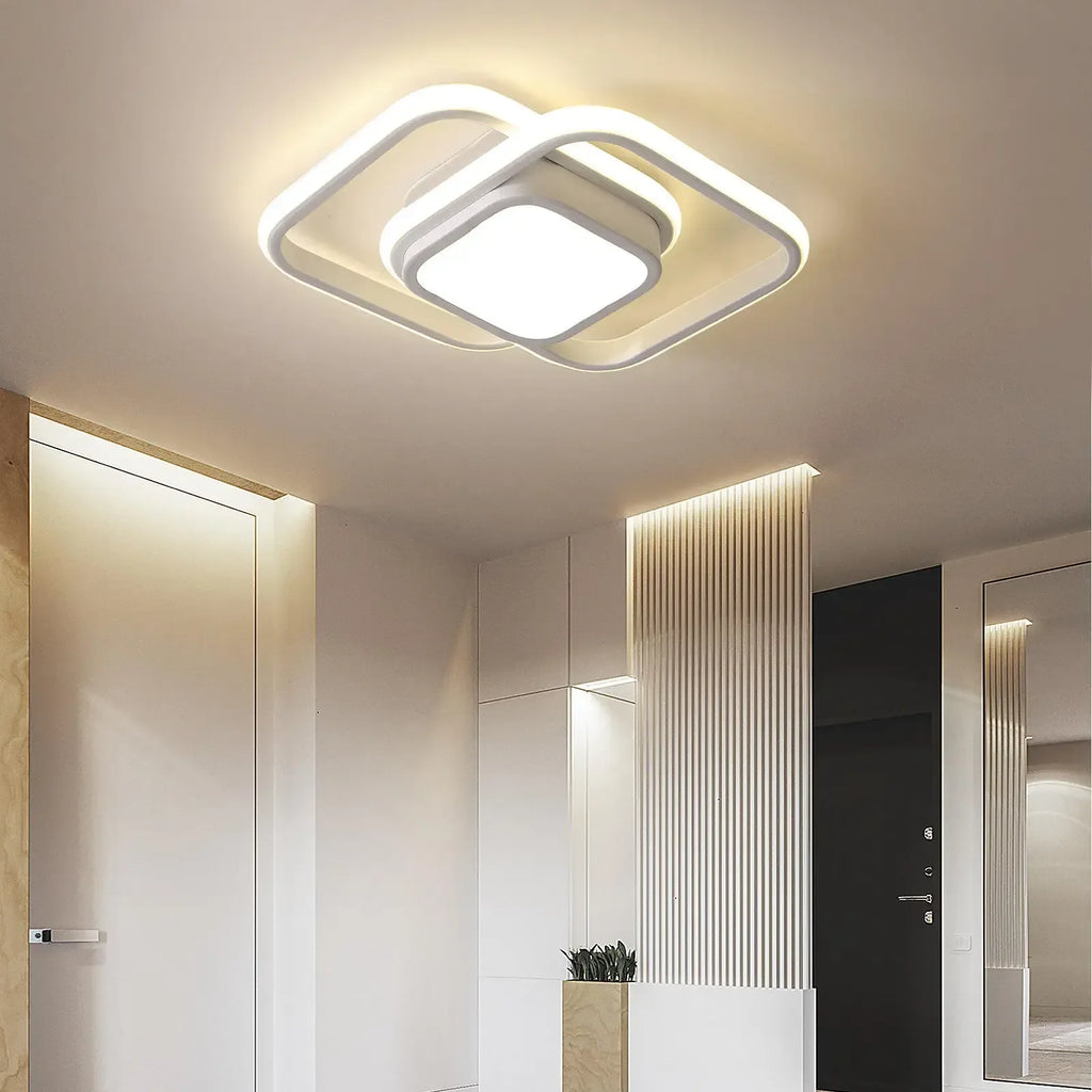 Ceiling Light | Double Ring Dimmable LED | Flush Mount