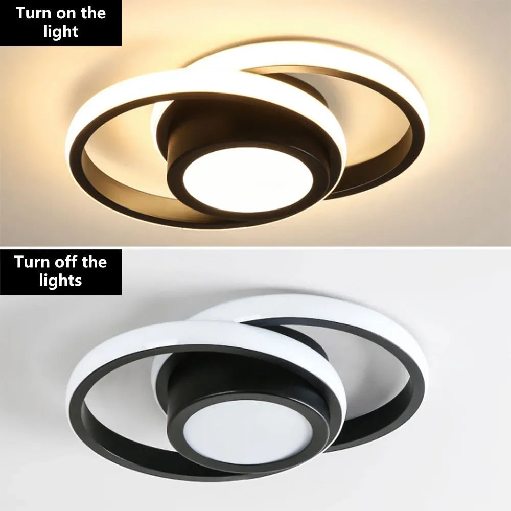 Ceiling Light | Double Ring Dimmable LED | Flush Mount