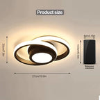 Ceiling Light | Double Ring Dimmable LED | Flush Mount