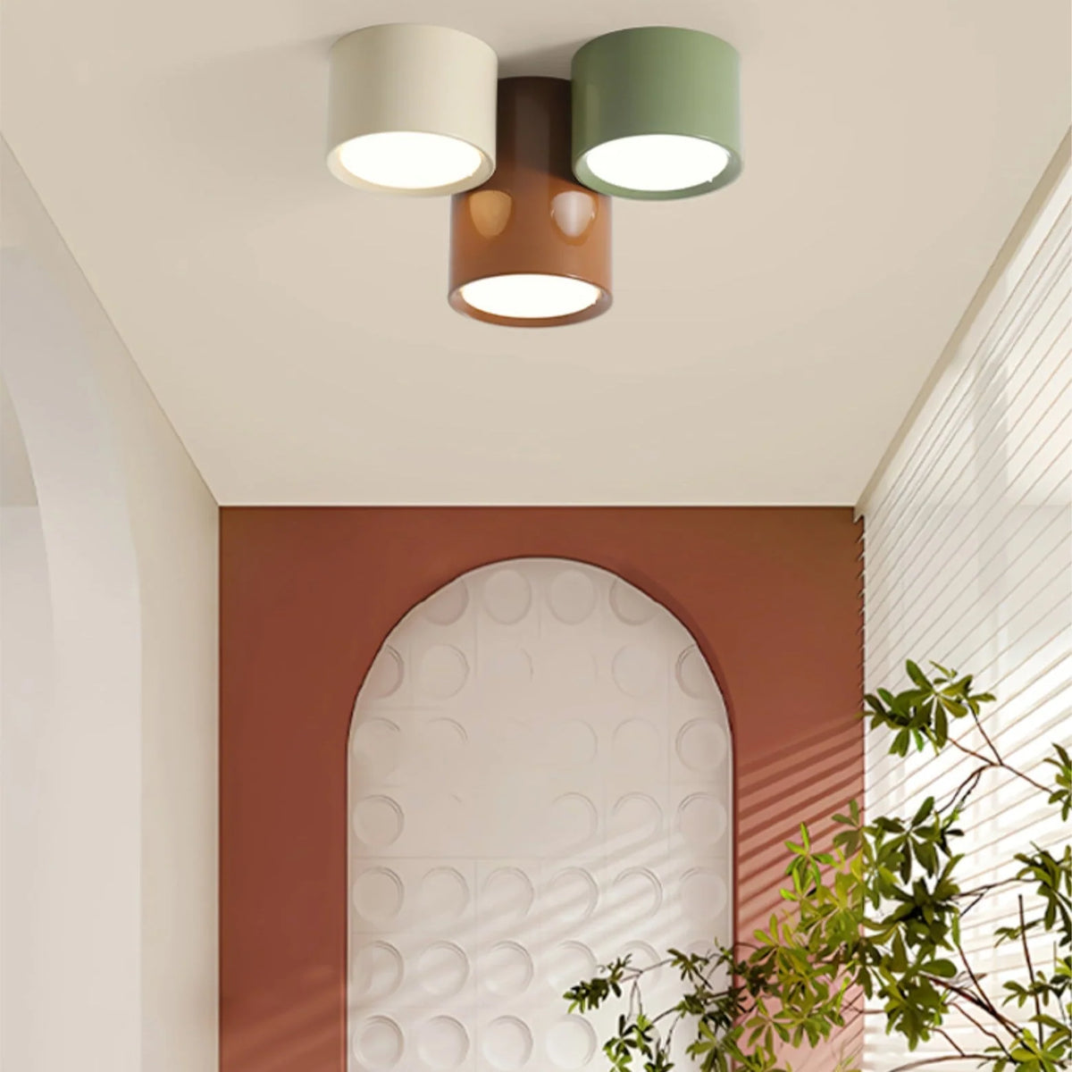 Ceiling Light | Flush-Mount Integrated LED & Warm Light