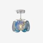 Ceiling Light | Glass Dome & Metal Canopy | 23 cm Diameter