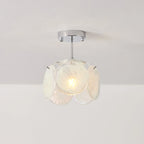 Ceiling Light | Glass Dome & Metal Canopy | 23 cm Diameter